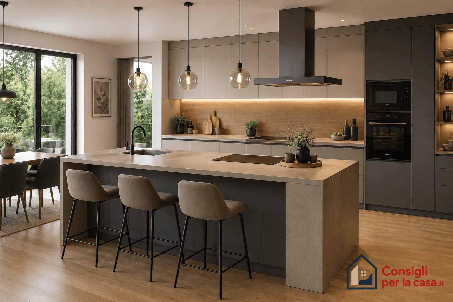 Cucina con isola